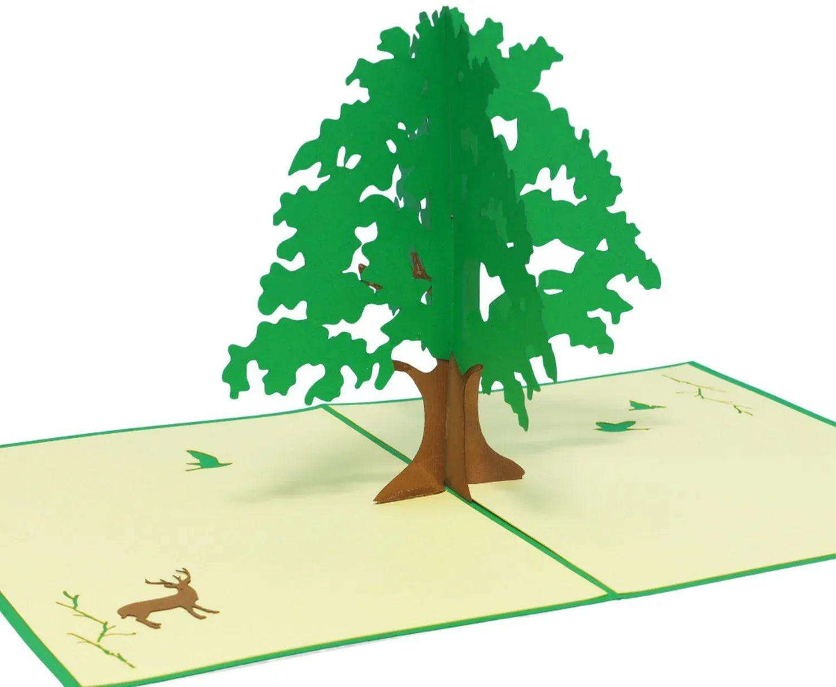 3D Pop-Up Karte Baum Natur, N50 - LINPopUp