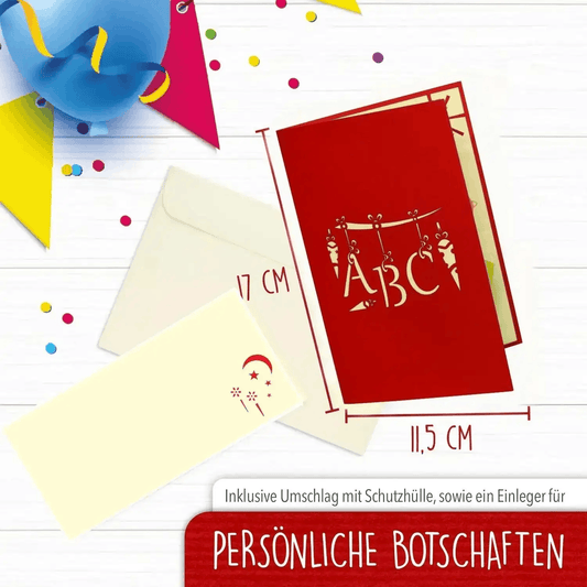 3D Pop-Up Karte Einschulung Erster Schultag, N214 - LINPopUp