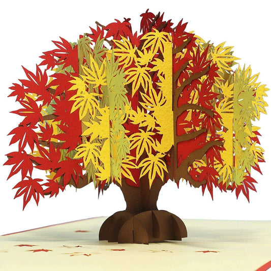 Pop Up Karte 3D Japan Ahorn Baum – Grußkarte Geburtstag & Japan-Fans - LINPopUp