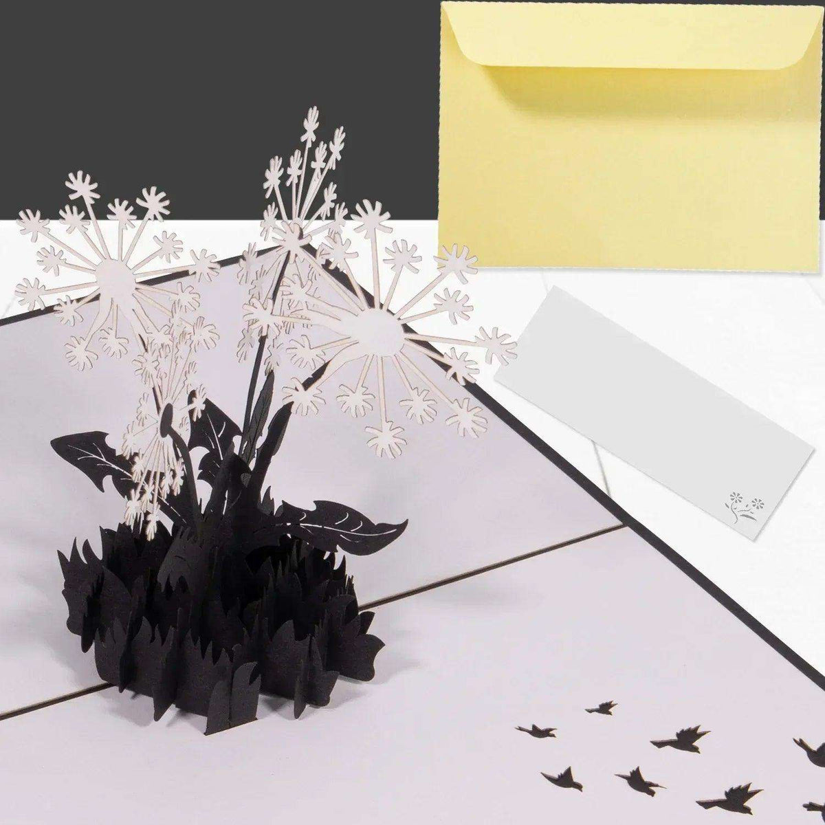 3D Pop-Up Karte Kondolenz Pusteblumen, N387 - LINPopUp
