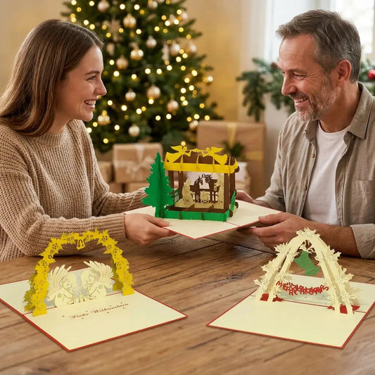 3er-Weihnachtskarten-Set Besinnliche Weihnachten LINPopUp S7