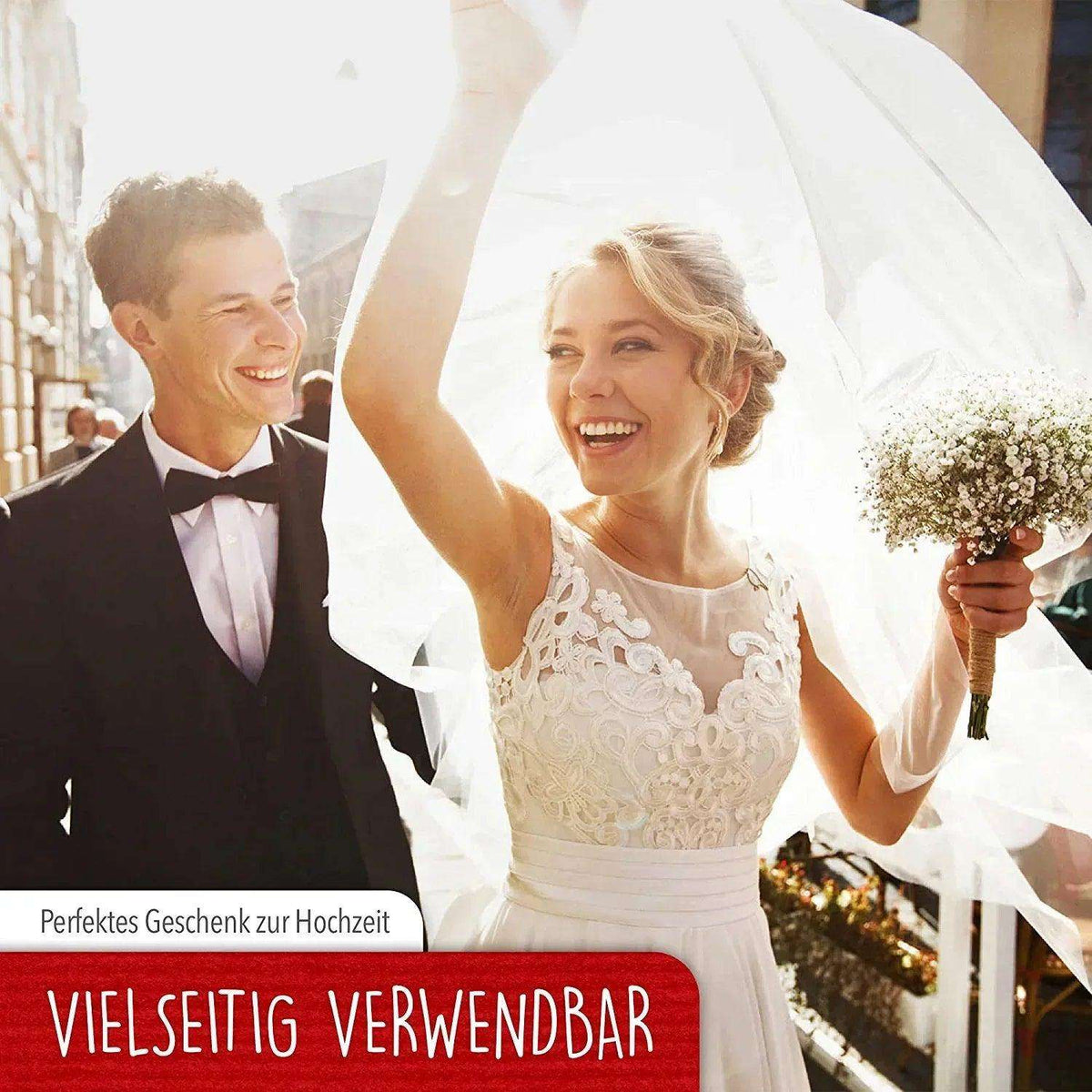 Hochzeitskarte Pop Up 3D - Glückwunschkarte zur Hochzeit, Brautpaar, Herz, N254 - LINPopUp