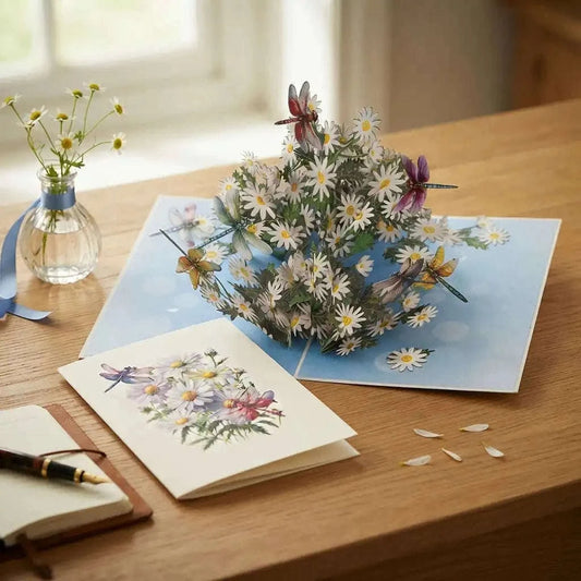 XXL Gänseblümchen Pop Up Karte – Große 3D Grußkarte Blumen | LINPopUp LINPopUp 17889-N376