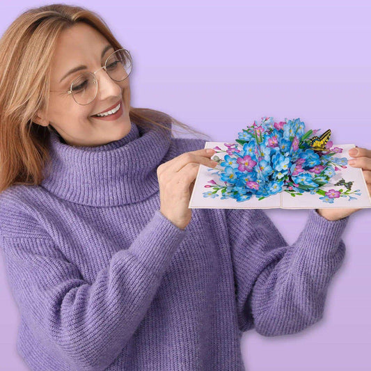 3D Pop-Up Karte Blumen, N179 - LINPopUp