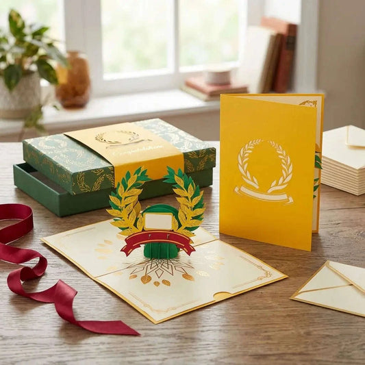 3D Pop-Up Karte Lorbeerkranz – Glückwunschkarte | LINPopUp LINPopUp 17893-N51A