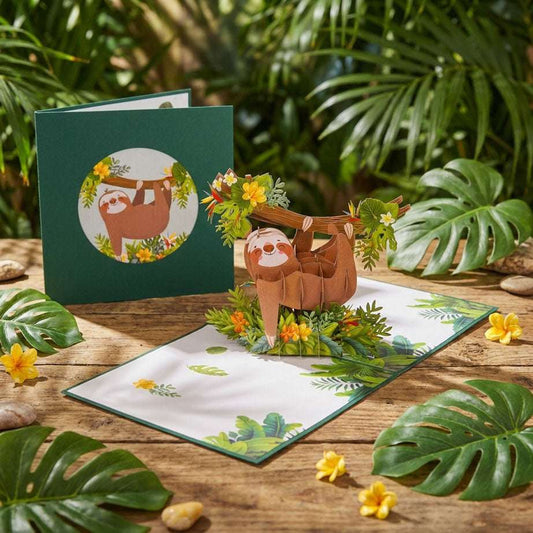 Pop-Up Karte 3D Faultier | LINPopUp LINPopUp 17887