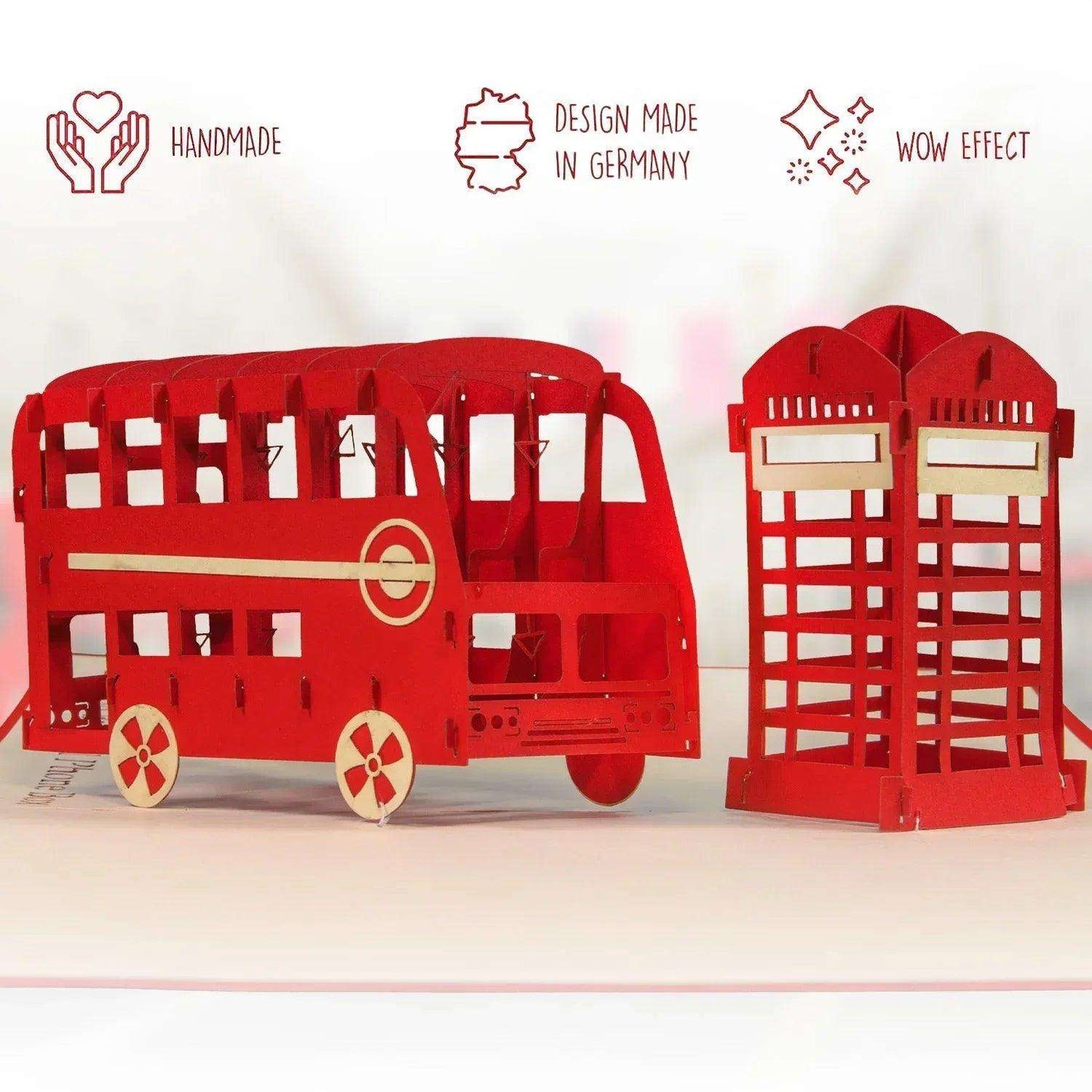 Pop-Up Karte London - 3D Stadtkarte Stadtbesichtigung Gutschein, N162 - LINPopUp