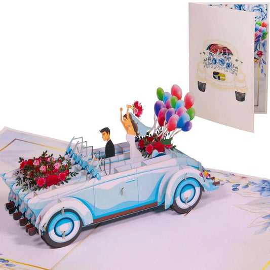 Pop - Up Hochzeitskarte mit Geldfach - Hochzeit, N38 - LINPopUp