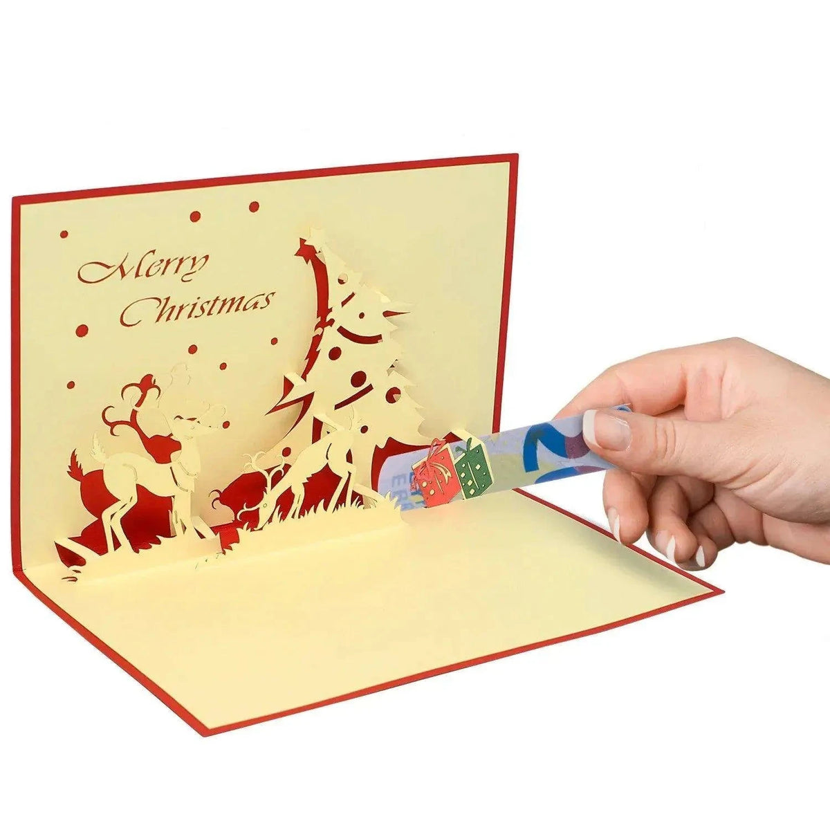 Pop Up Weihnachtskarte 3D - Rentier, N408 - LINPopUp