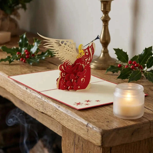 Pop Up Weihnachtskarte 3D - Weihnachtsengel, N450 LINPopUp N450