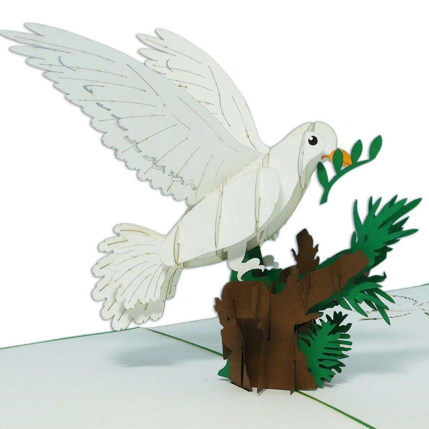 Pop-Up Karte Taube - 3D Grußkarte Konfirmation Kommunion Taufe, N715 - LINPopUp