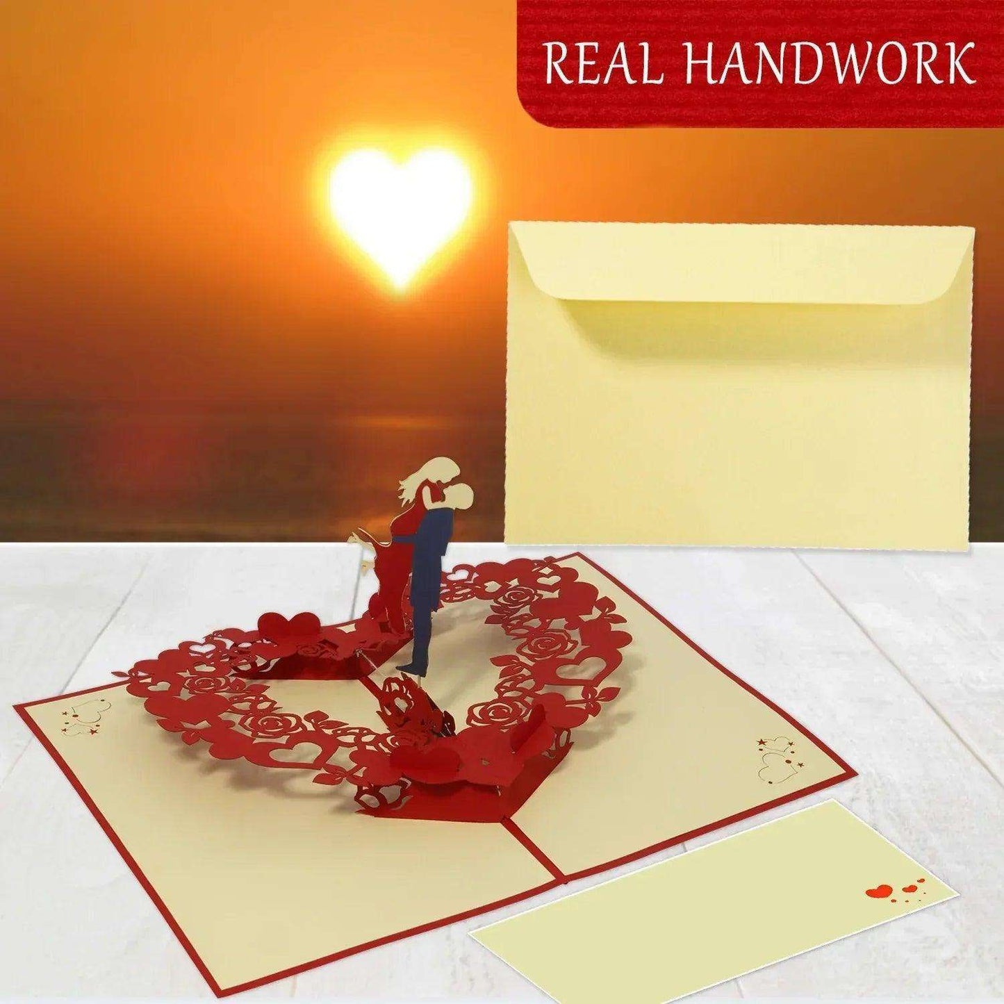 Hochzeitskarte 3D Pop-Up - Rotierendes Tanzendes Brautpaar XXL, N197 - LINPopUp