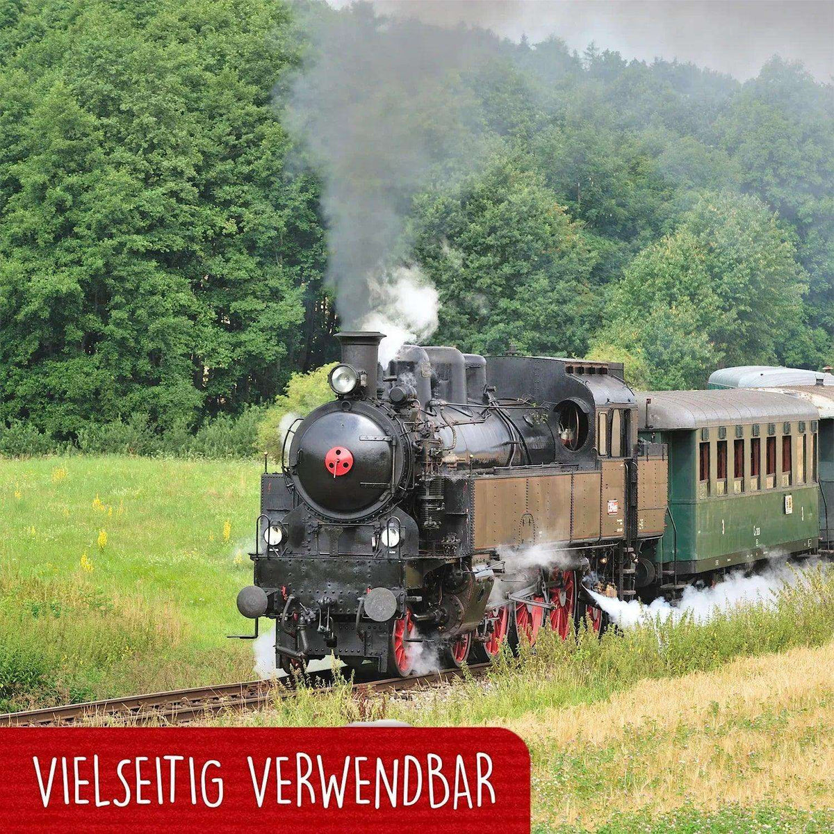 3D Pop-Up Karte Lokomotive & Eisenbahn, N228 - LINPopUp
