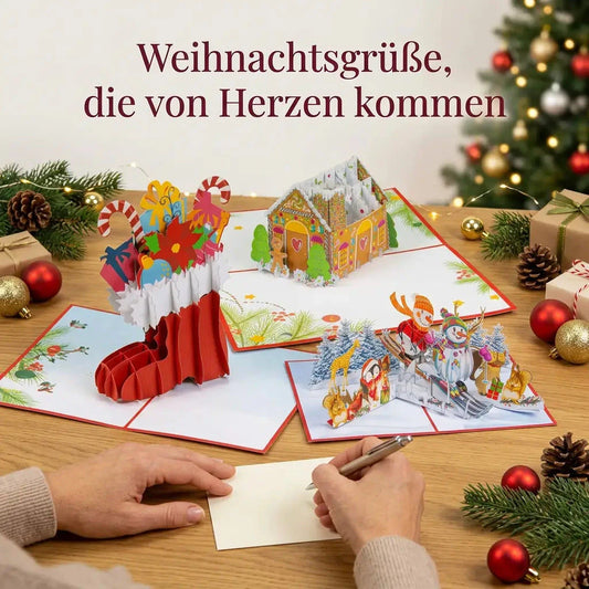 3er-Weihnachtskarten-Set Gemütliche Weihnachten LINPopUp S3