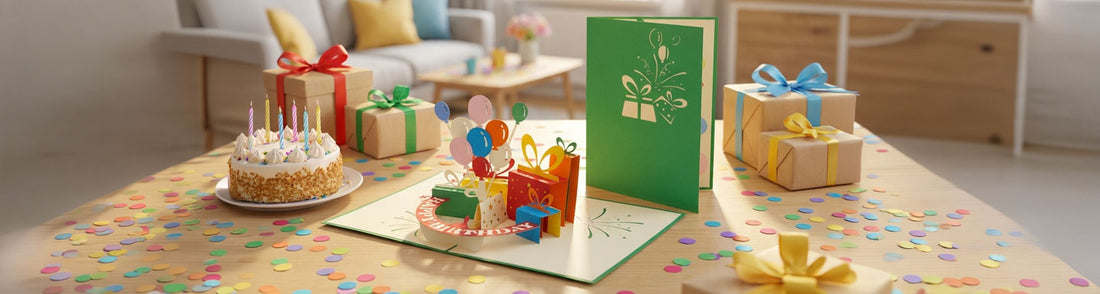 Geldgeschenk zum Geburtstag kreativ verpacken – mit einer 3D Pop-Up Karte