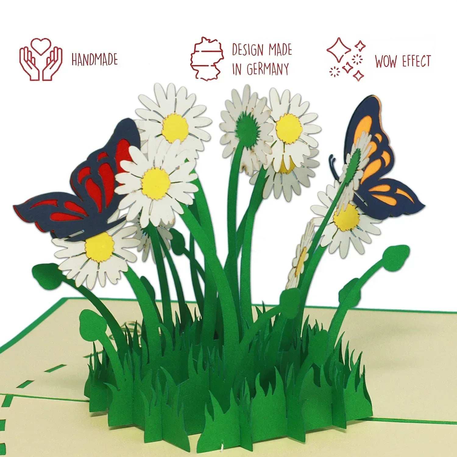 LINPopUp 3D Pop-Up Karte Blumenkarte, Margeriten, N310 -
