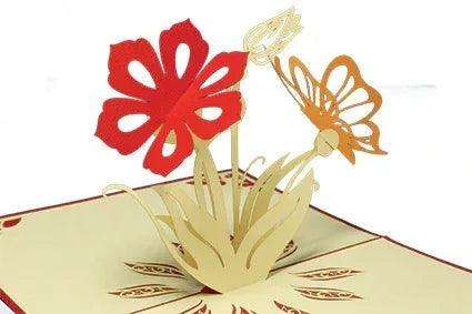 Pop Up Karte 3D Lilien Blumenstrauß – Grußkarte Geburtstag & Muttertag LINPopUp N36