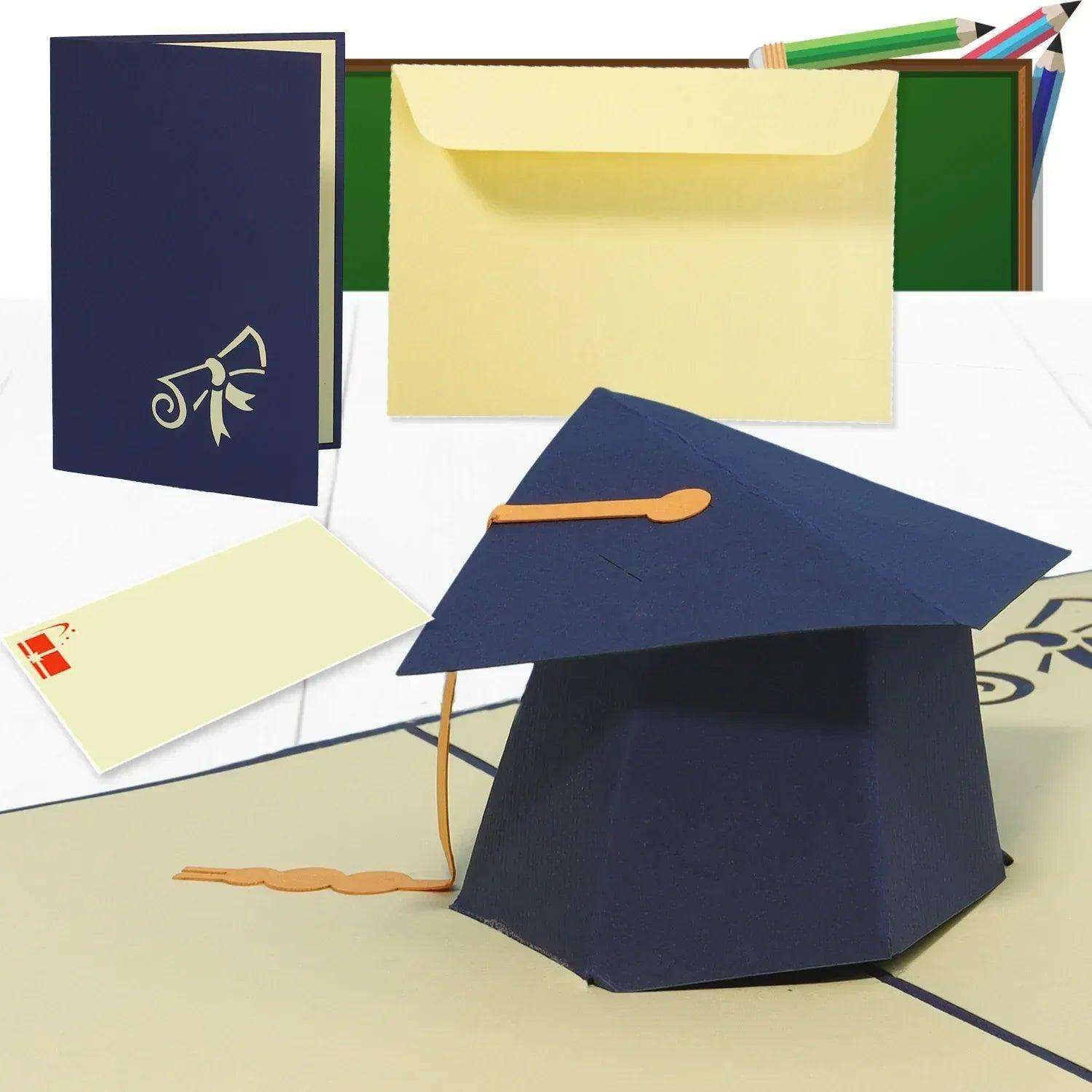 3D Pop-Up Karte Doktorhut Abschluss, N29 LINPopUp N29