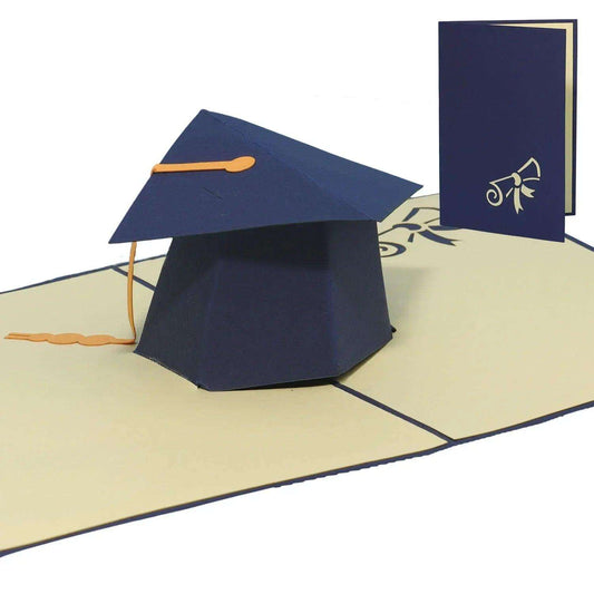 3D Pop-Up Karte Doktorhut Abschluss, N29 - LINPopUp