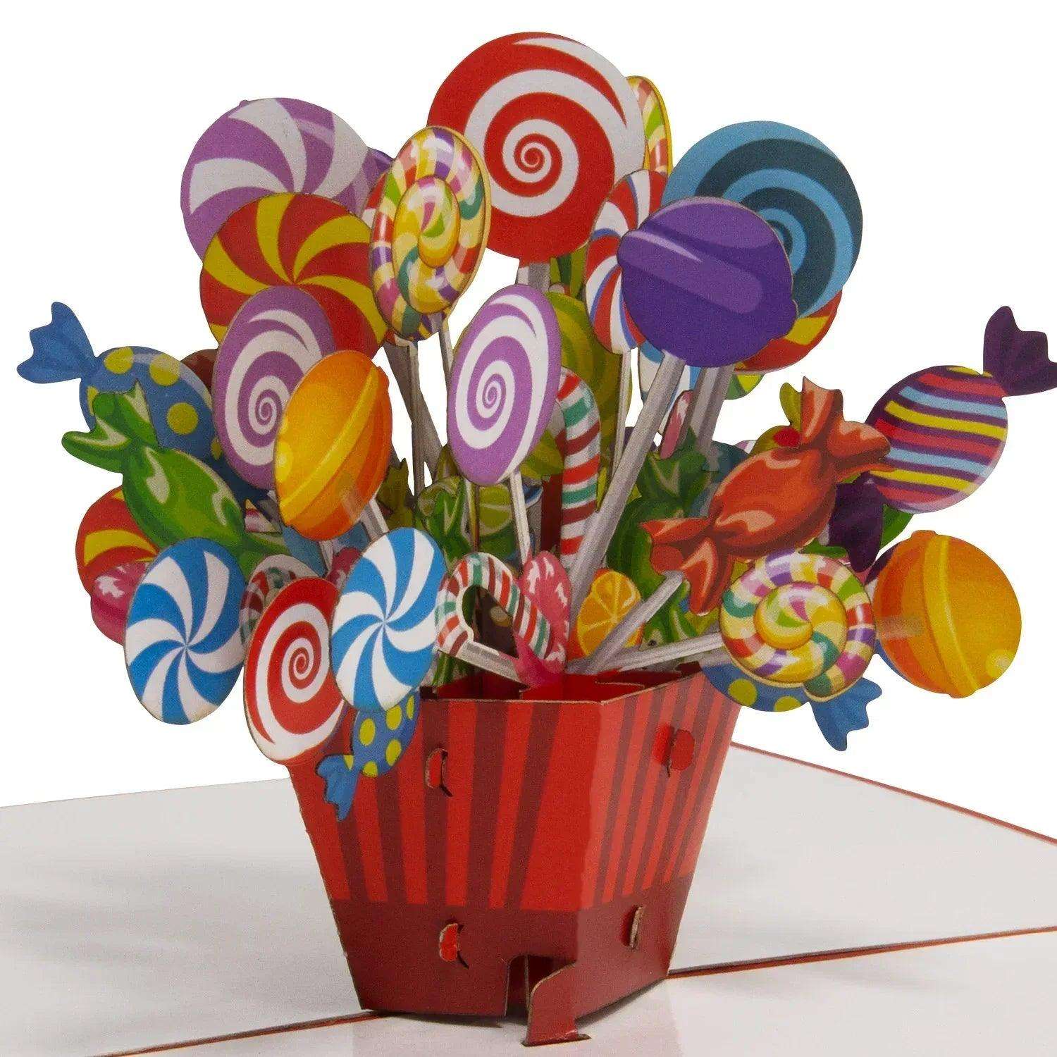 3D Pop-Up Karte Einschulung Lollies, N46 LINPopUp N46