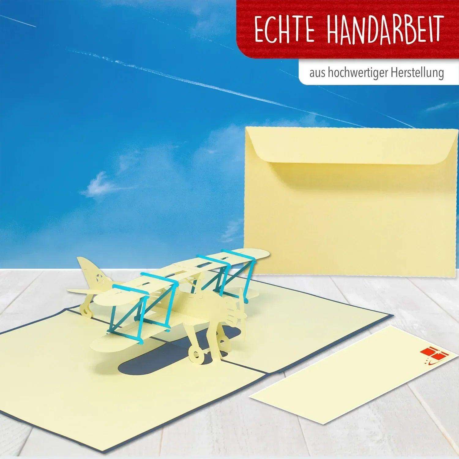 3D Pop-Up Karte Flugzeug, N146 - LINPopUp