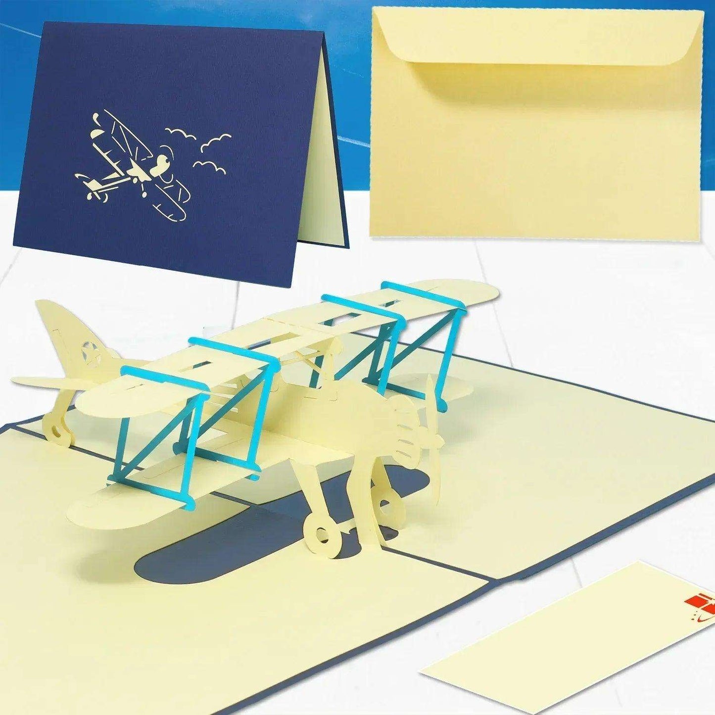 3D Pop-Up Karte Flugzeug, N146 - LINPopUp