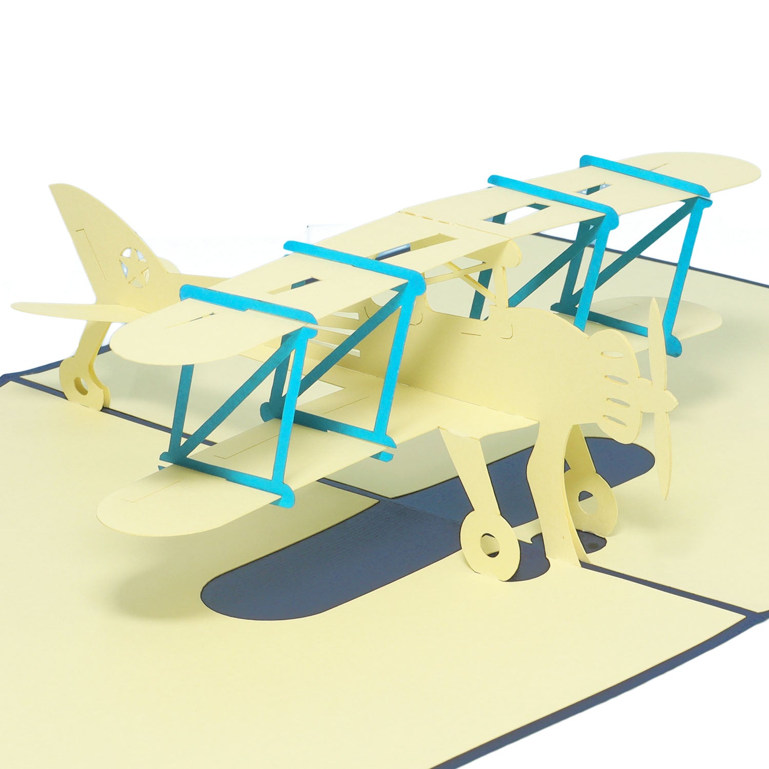 3D Pop-Up Karte Flugzeug, N146