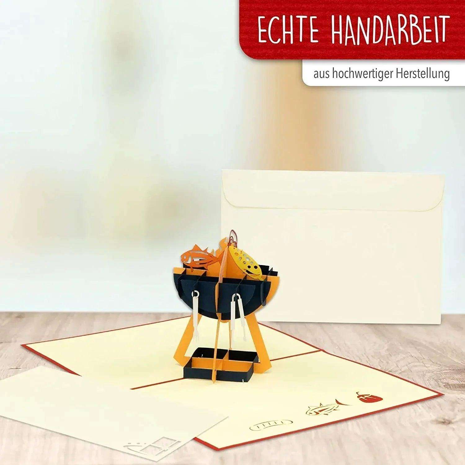 3D Pop-Up Karte Grill Grillanlage, N272 LINPopUp N272