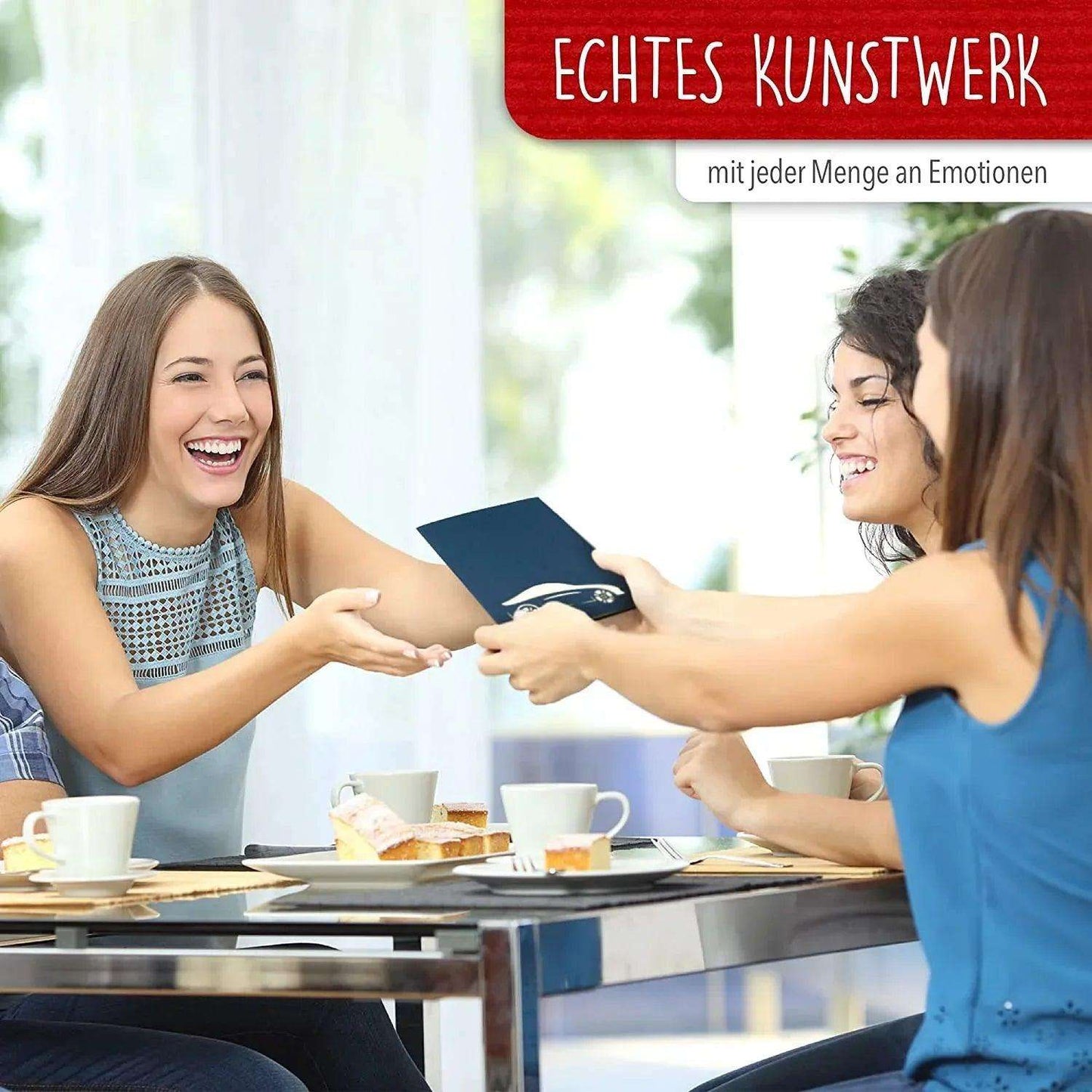 3D Pop-Up Karte Klapperstorch - 3D Klappkarte zur Geburt, N265 - LINPopUp
