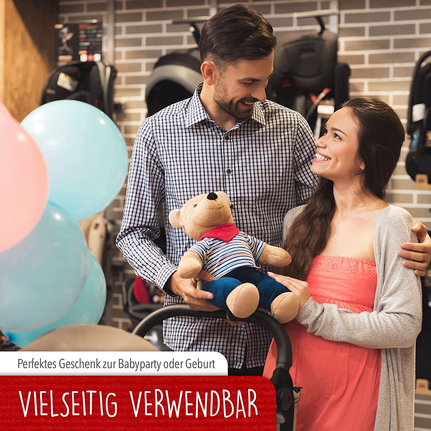 3D Pop-Up Karte Klapperstorch - 3D Klappkarte zur Geburt, N265