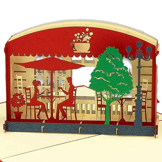 3D Pop-Up Karte Restaurant - Gutscheinkarte für Restaurantbesuch & Essen, N349 - LINPopUp