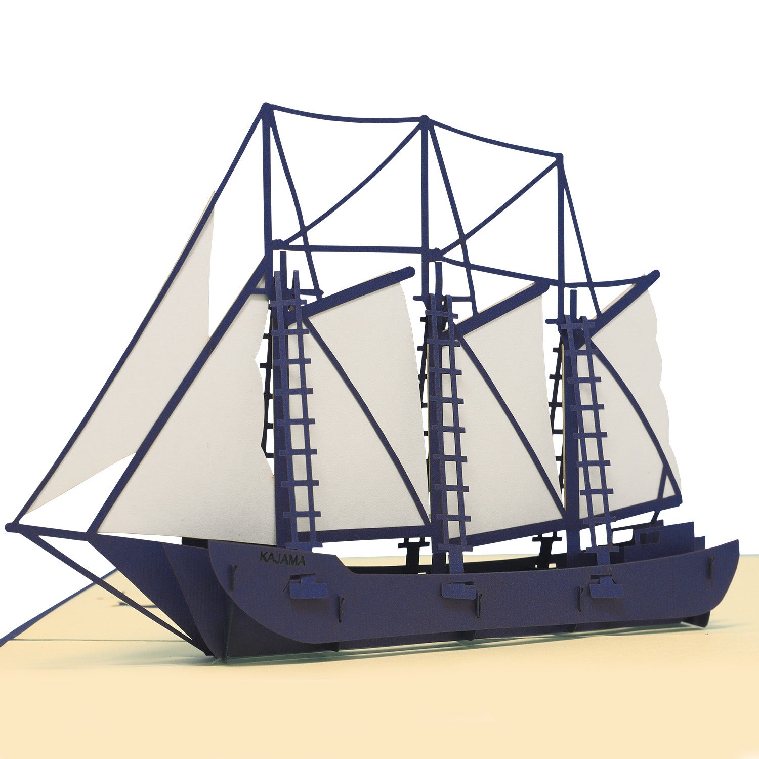 Pop-Up 3D Karte Schiff - Grußkarte mit Boot, Segelschiff, N117