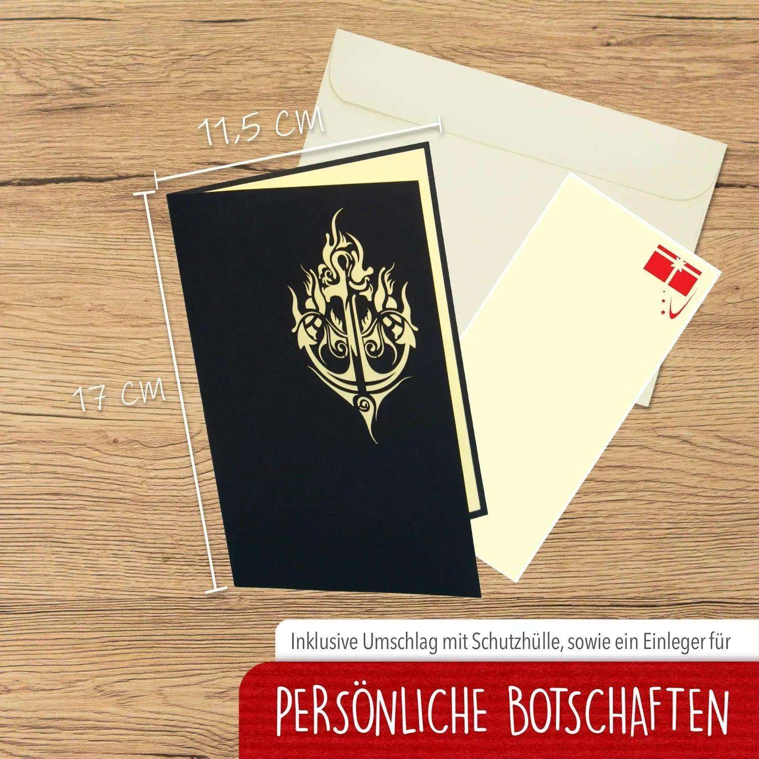 3D Pop-Up Karte Tattoomaschine, N31 - LINPopUp
