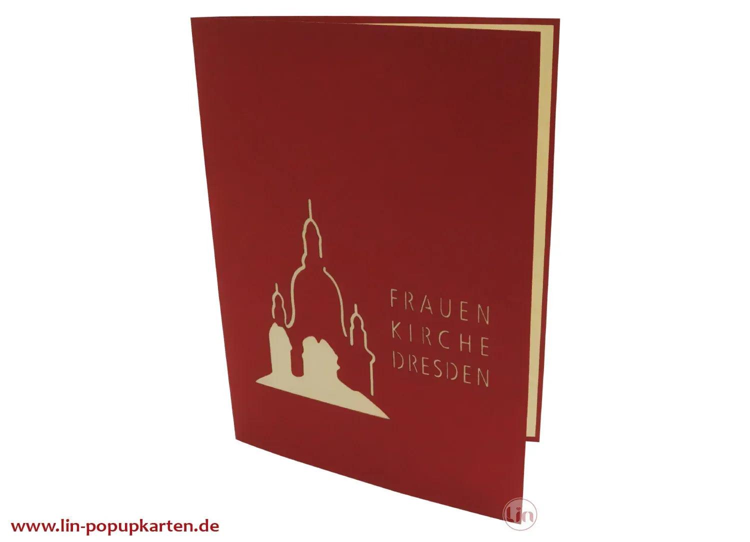 Pop-Up Karte Frauenkirche Dresden - 3D Stadtkarte Reisegutschein, N176 LINPopUp N176