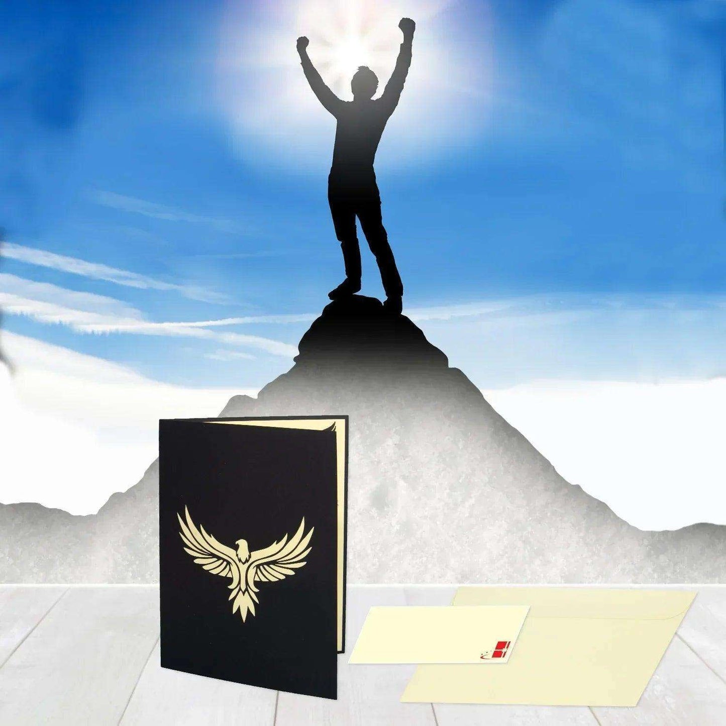 3D Pop-Up Karte Berglandschaft Adler, N53 - LINPopUp