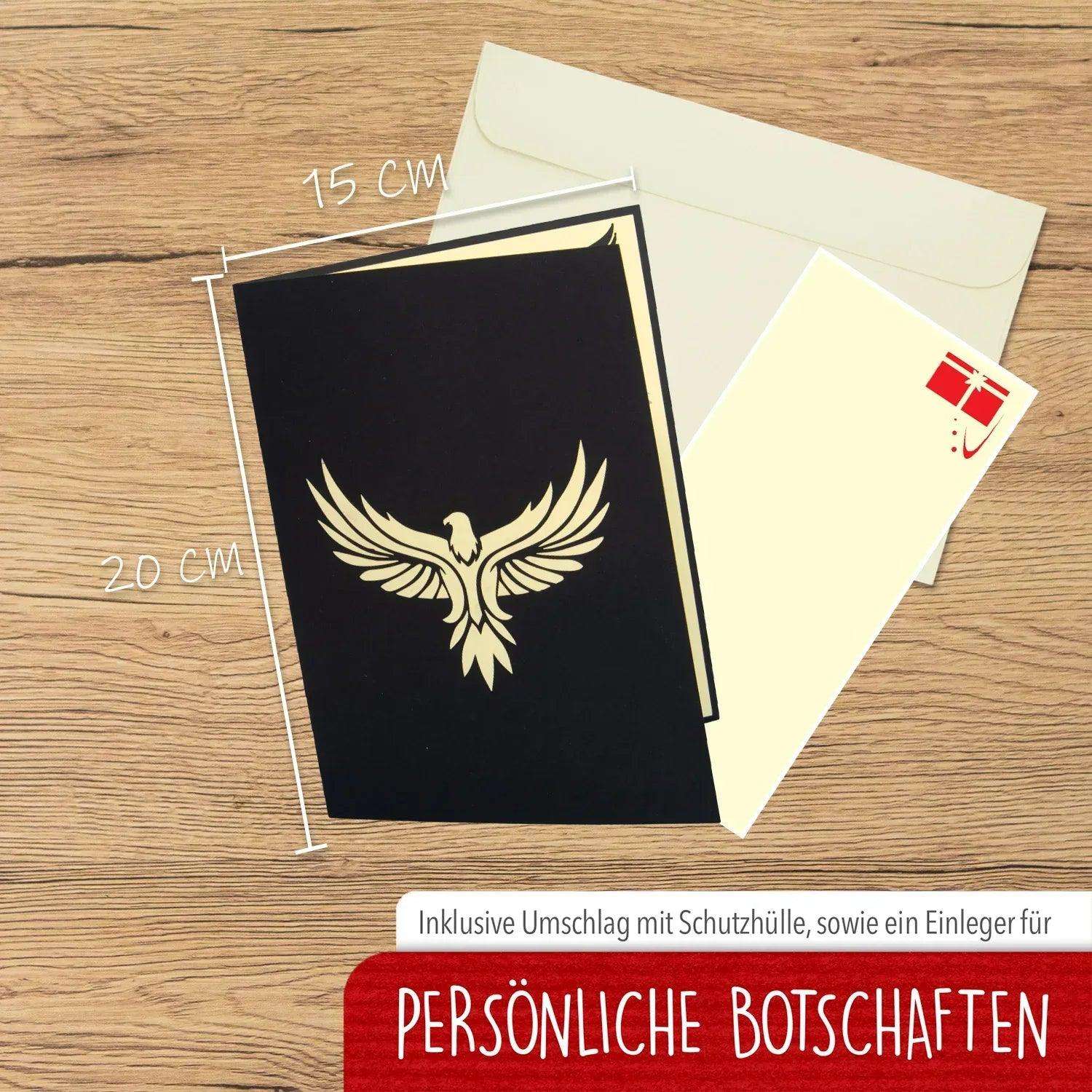 3D Pop-Up Karte Berglandschaft Adler, N53 LINPopUp N53