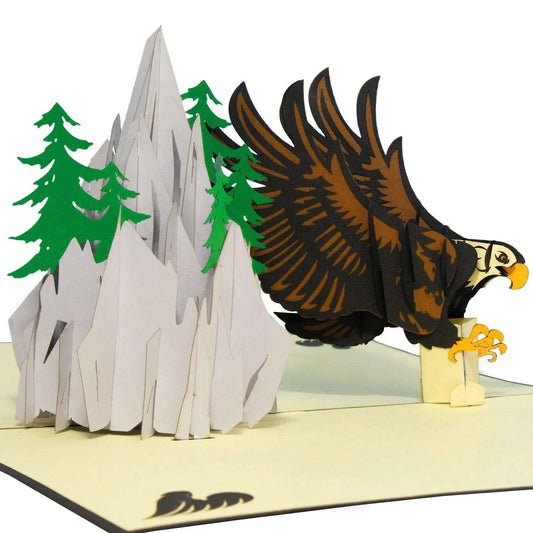 3D Pop-Up Karte Berglandschaft Adler, N53 LINPopUp N53