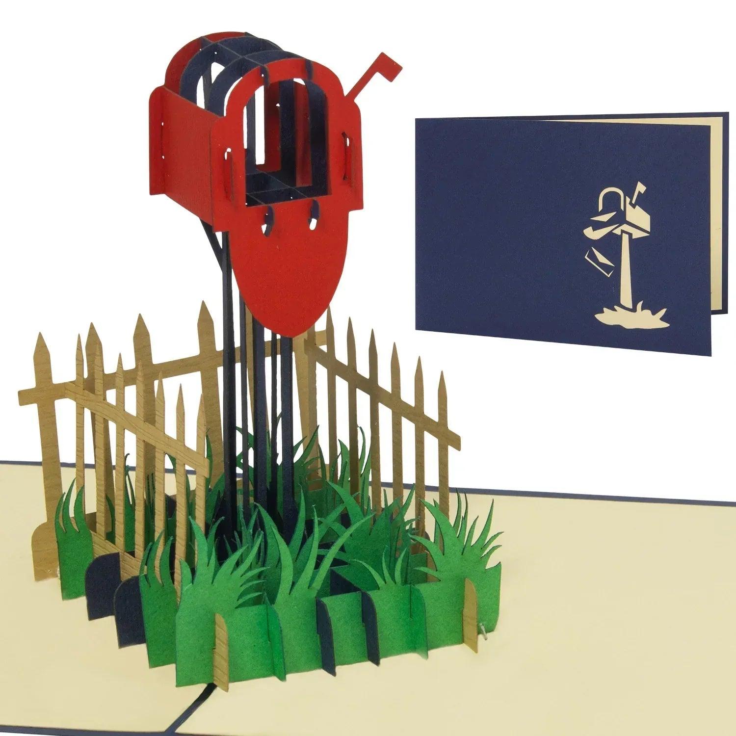 3D Pop-Up Karte Briefkasten Einzug Umzug, N250 - LINPopUp