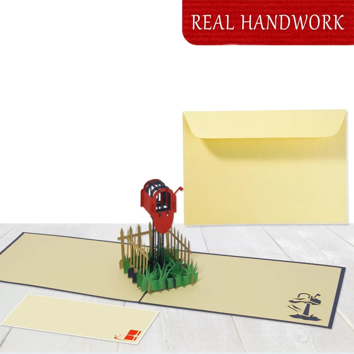 3D Pop-Up Karte Briefkasten Einzug Umzug, N250 - LINPopUp