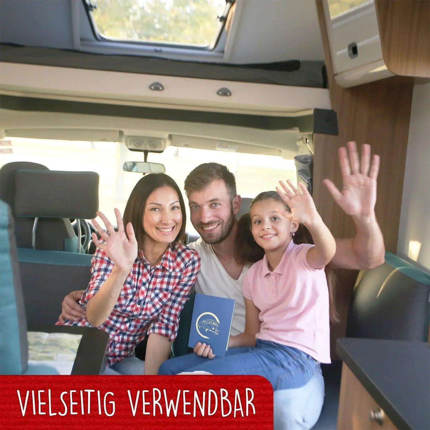 3D Pop-Up Karte, Auto, Bulli, Bus, N333 - LINPopUp
