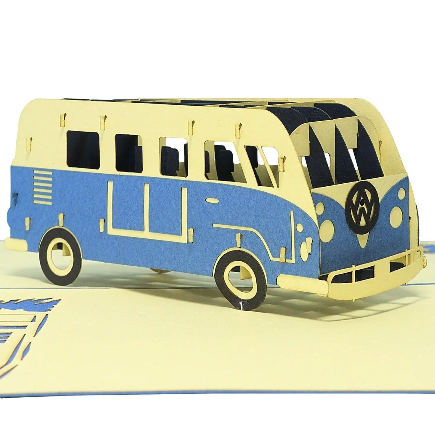 3D Pop-Up Karte, Auto, Bulli, Bus, N333 - LINPopUp