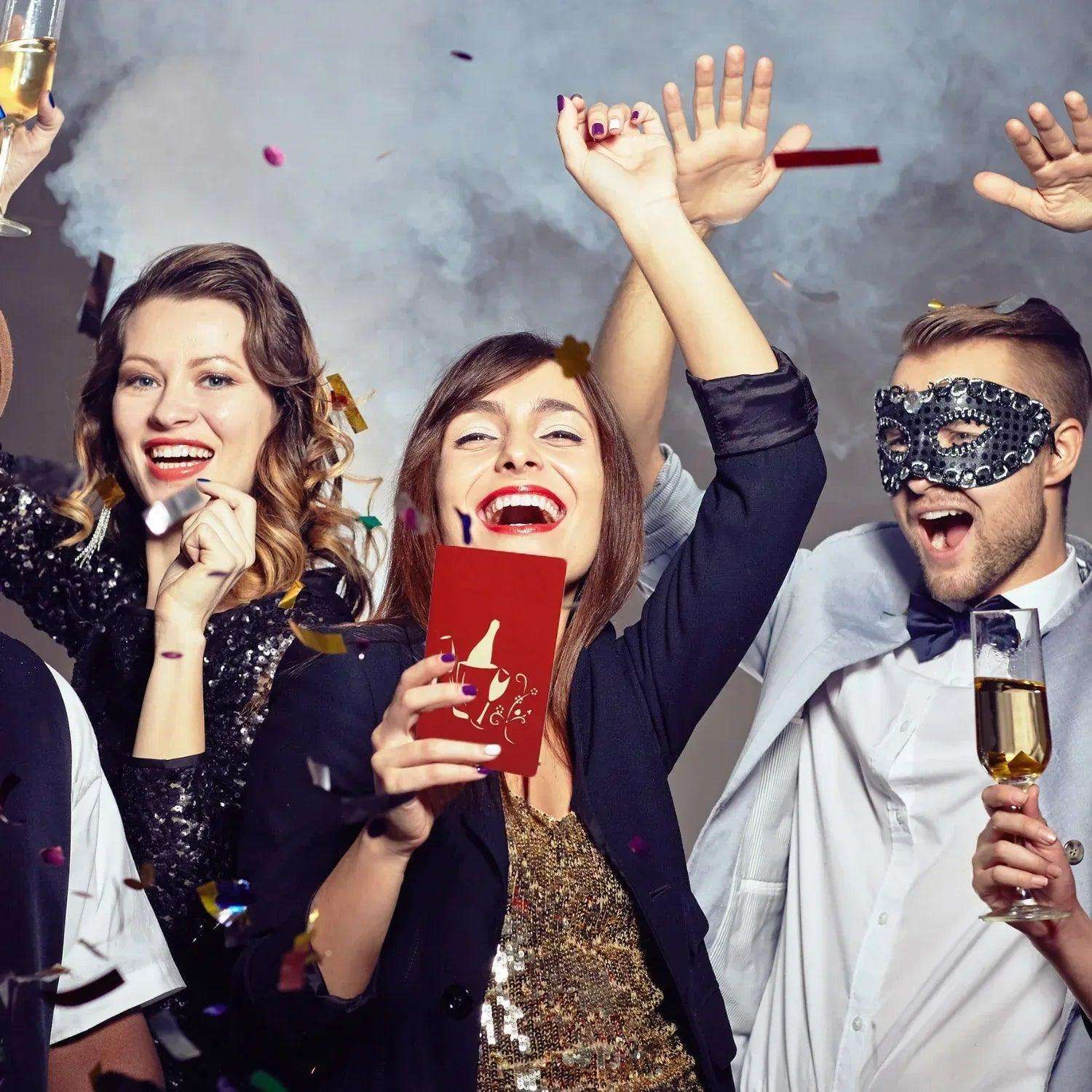 3D Pop-Up Karte Champagner Gläser, N134 - LINPopUp