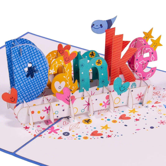 3D Pop-Up Karte Danke Dankeschön, N242 LINPopUp N242