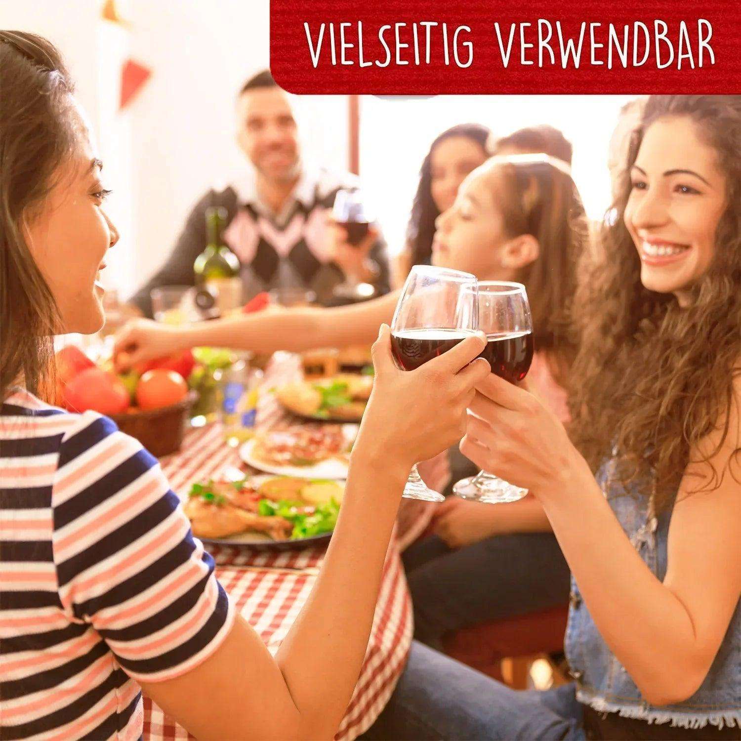 3D Pop-Up Karte Dinner Tisch Rot, N126 - LINPopUp