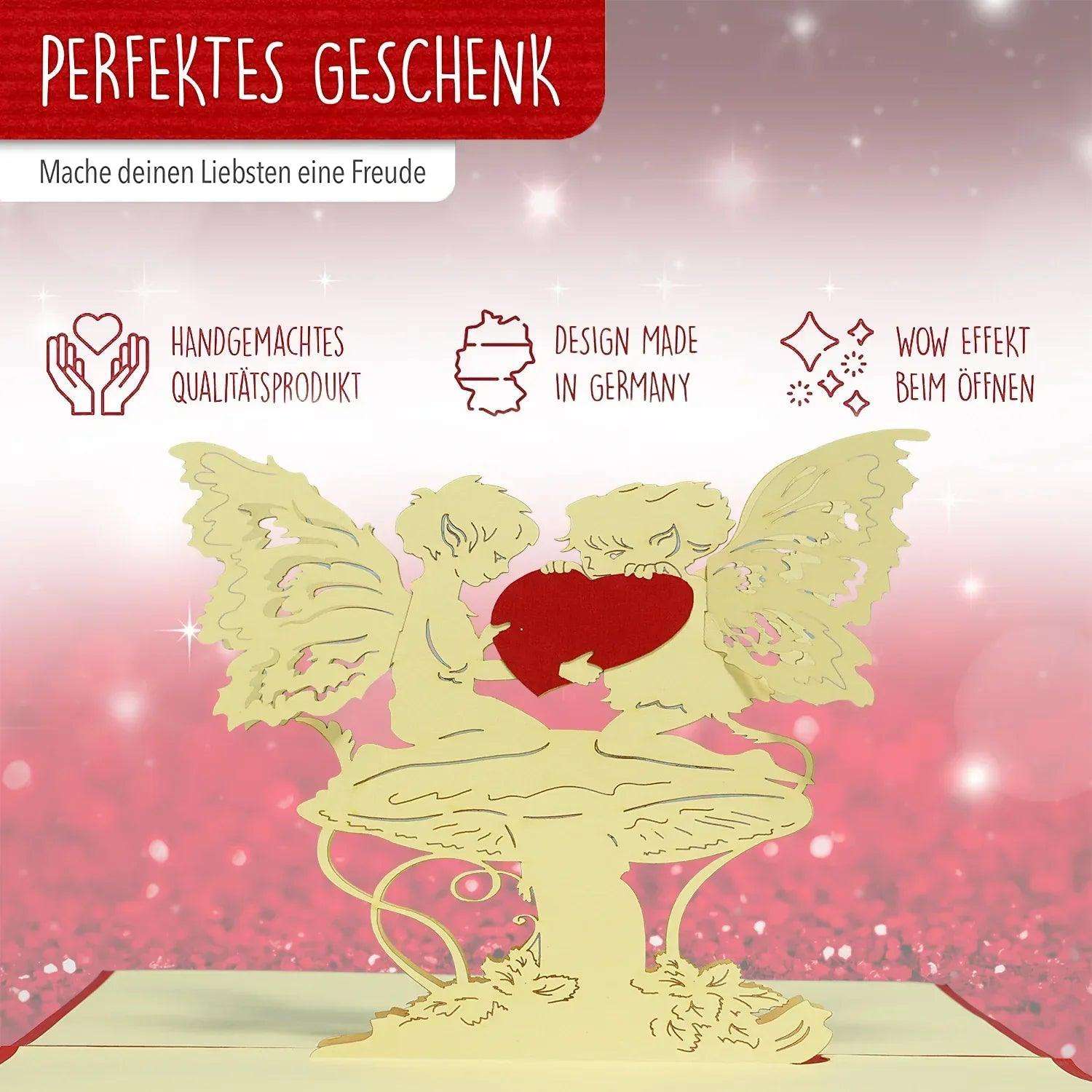 3D Pop-Up Karte Elfe mit Herz, N59 LINPopUp N59