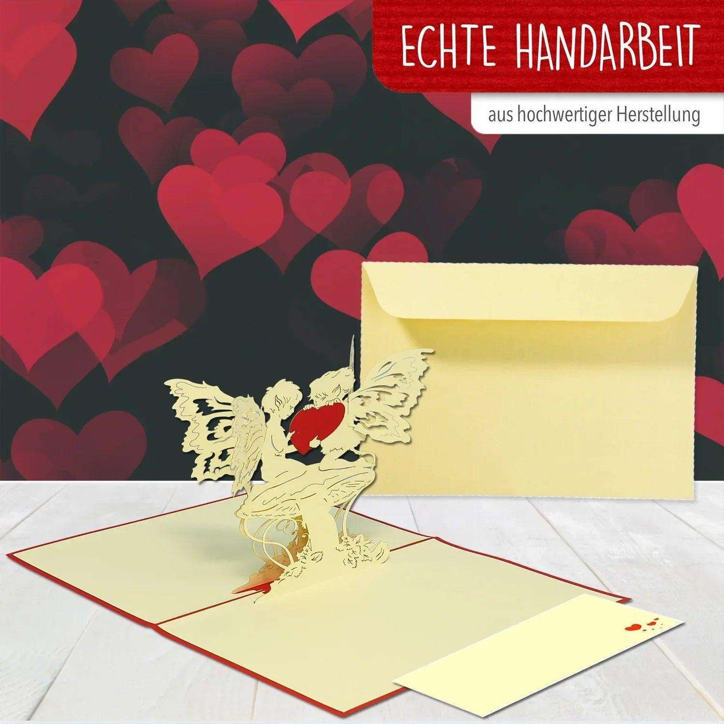3D Pop-Up Karte Elfe mit Herz, N59 - LINPopUp