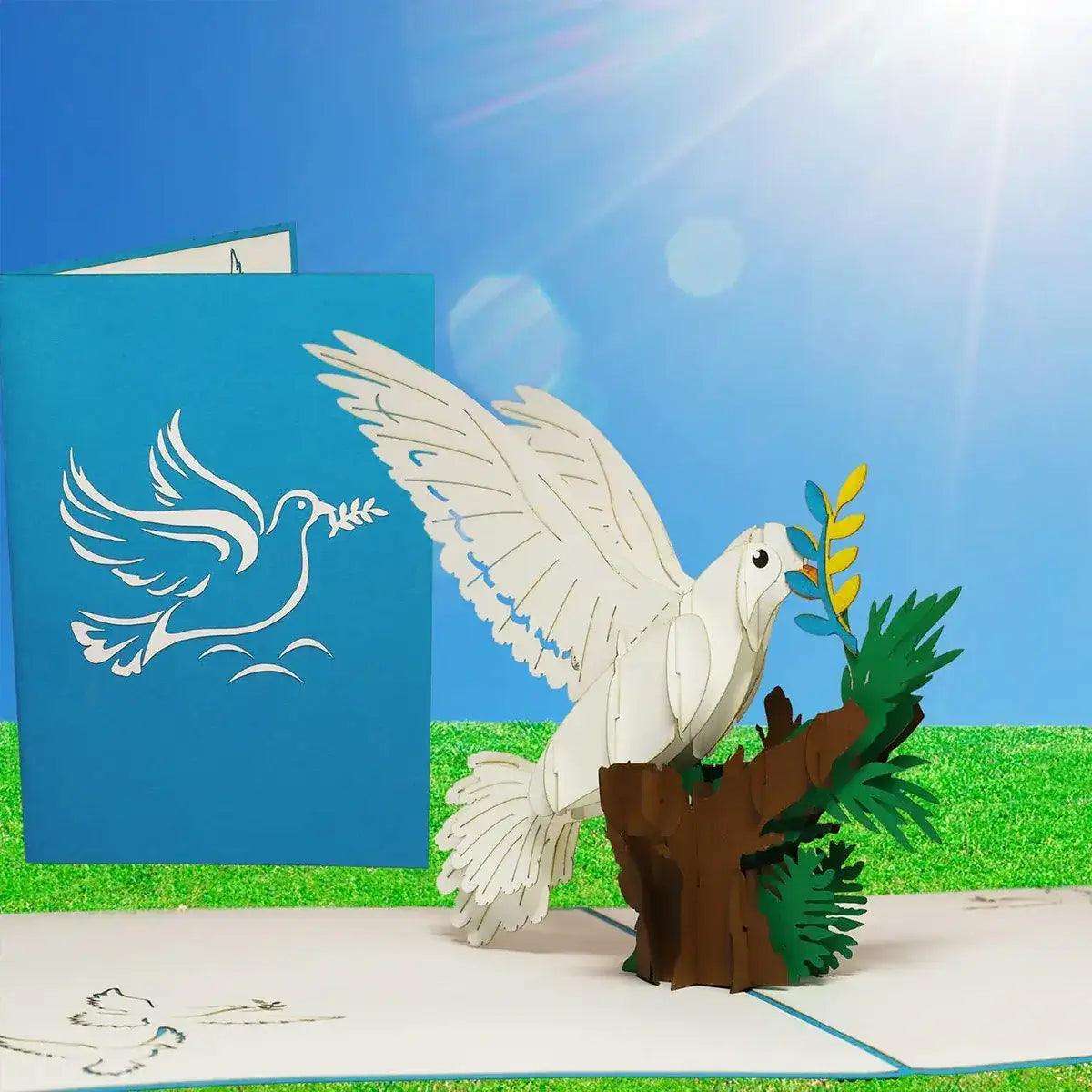 3D Pop-Up Karte Friedenstaube, N141 LINPopUp N141