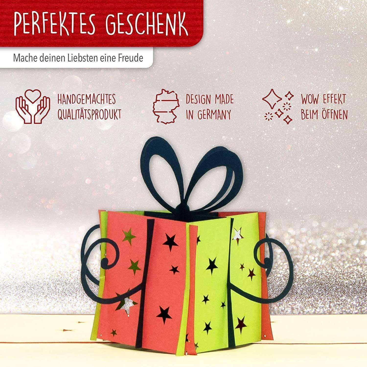 3D Pop-Up Karte Geschenkbox, N125 - LINPopUp
