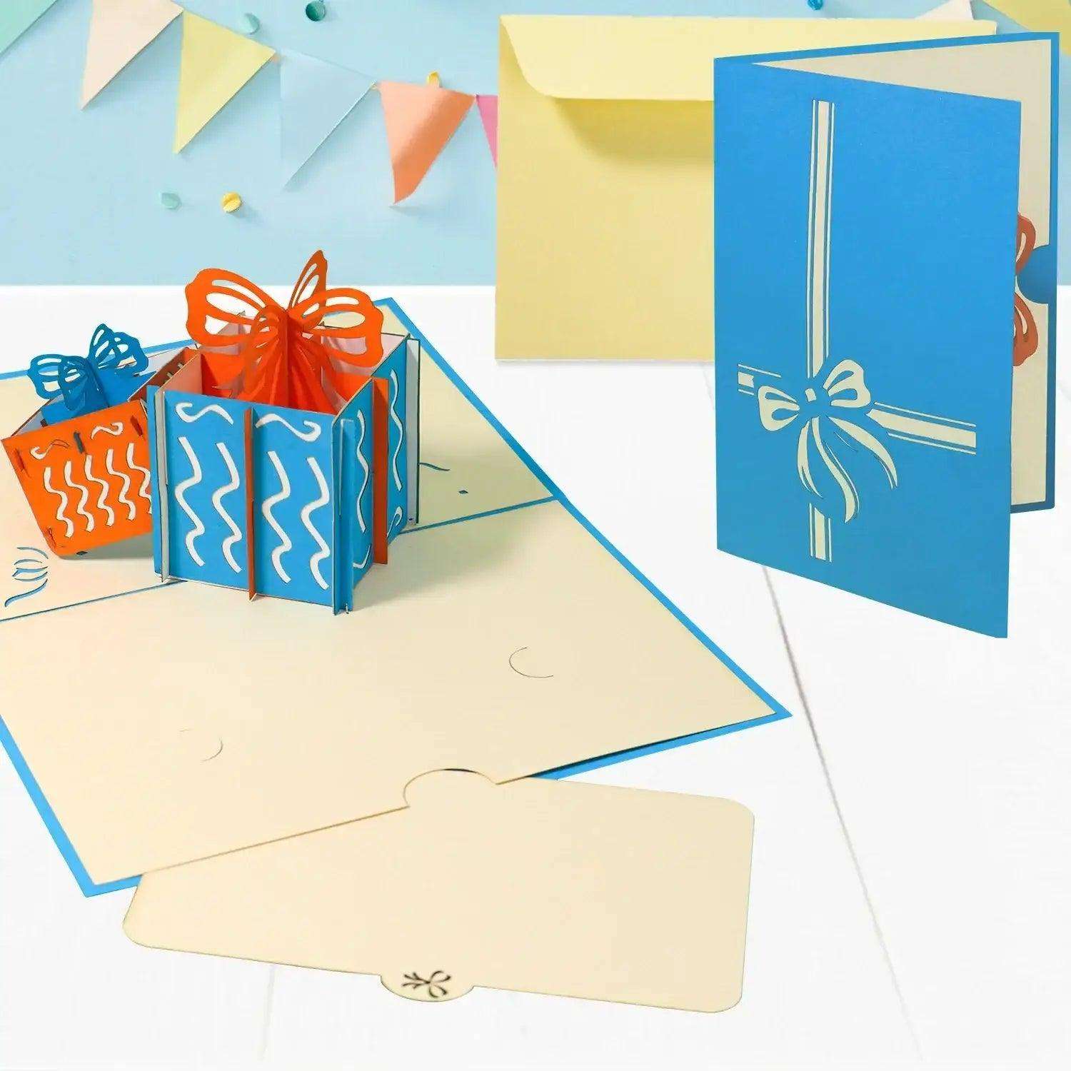 3D Pop-Up Karte Geschenkbox, N712 - LINPopUp