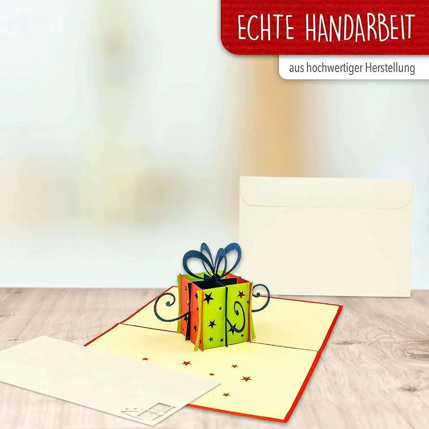 3D Pop-Up Karte Geschenkbox, N125 - LINPopUp